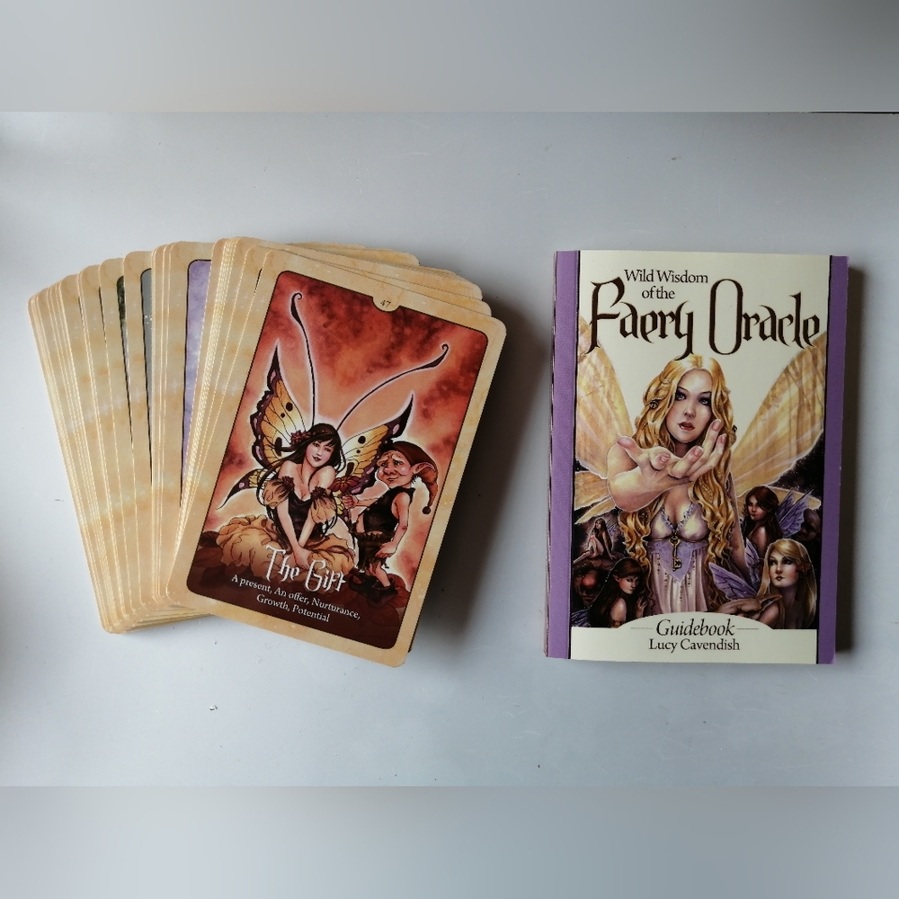 Oracle Cards Deck Wild Wisdom Of The Faery by Lucy Cavendish and Selina Fenech